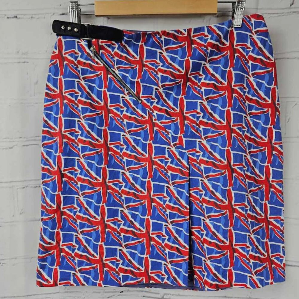 BOYD Medium Women's Cotton Flag Print Skirt with Zip Pocket